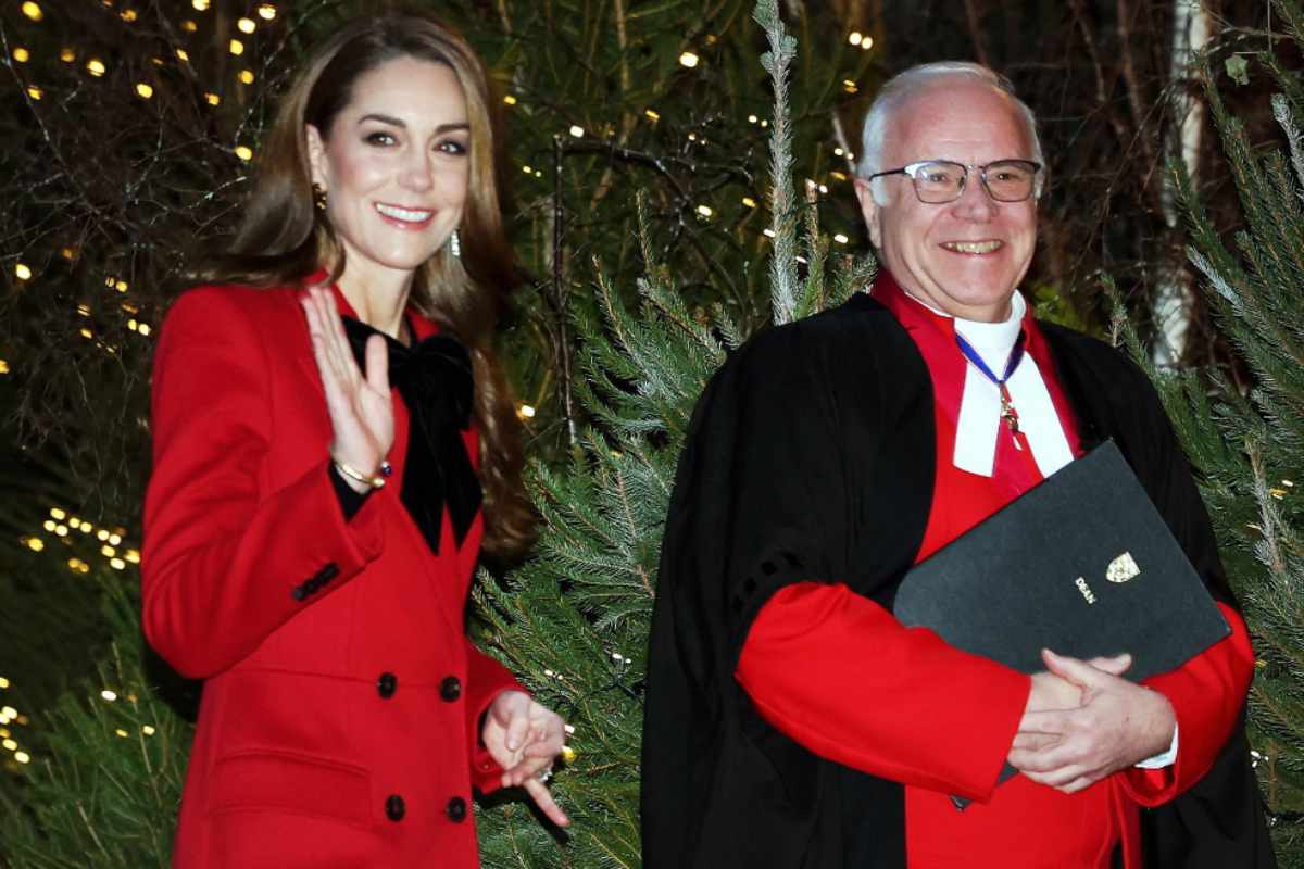 Kate Middleton durante la messa di Natale