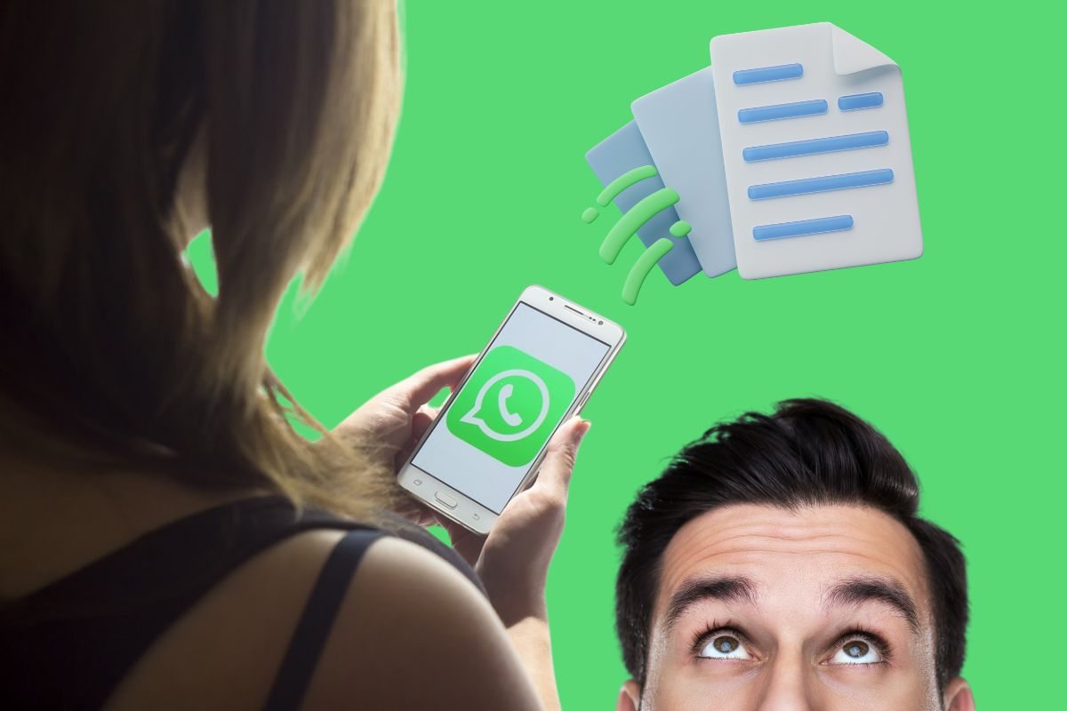 Utente spedisce documenti con WhatsApp