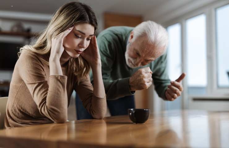 Discussione padre figlia